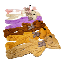 Ours en peluche géant non rembourré, doux et semi-fini, pour enfants, vente en gros à prix réduit