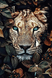 Affiches d'animaux modernes sur toile : Tigre, Éléphant, Lion, Élan, <span class=keywords><strong>Panda</strong></span>, Oiseau – Décoration murale nordique pour chambre - Product Image 6