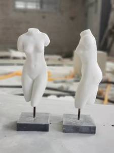 Scultura di Busto Nudo in Marmo da 36 cm con Base, Statua in Marmo Bianco Puro, Figurina Nuda <span class=keywords><strong>Venere</strong></span>, Statua Femminile da Tavolo da 15 Pollici - Product Image 5