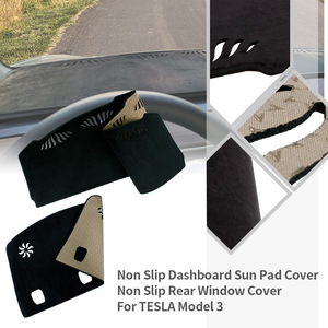 Protector Solar para Parabrisas Delantero de Tesla Model 3 Y, Antideslizante, para el Tablero, Cubierta Elástica de 53.3 Pulgadas - Product Image 5