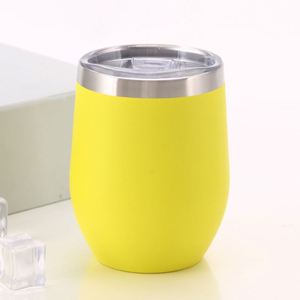 Gobelet à vin en acier inoxydable à double paroi avec couvercle, cadeau d'anniversaire, option de logo personnalisé ASM09 - Product Image 1