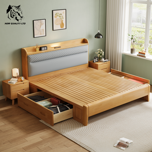 เตียงหนังดีไซน์ใหม่ล่าสุด ขนาด 1.8 ม. รุ่นคิงไซส์ ผลิตจากไม้  รับผลิตตามแบบ  โลโก้สั่งทำได้  ราคาโรงงานดีที่สุด  มีสินค้าพร้อมส่งจำนวนมาก เป็นมิตรต่อสิ่งแวดล้อม  เฟอร์นิเจอร์ห้องนอน - Product Image 5