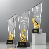 Trofeo Deportivo Ecológico de Cristal de Vidrio Coloreado con Grabado en Relieve e Impresión Tipográfica para Recuerdos de Boda y Regalos para la Fiesta Nupcial