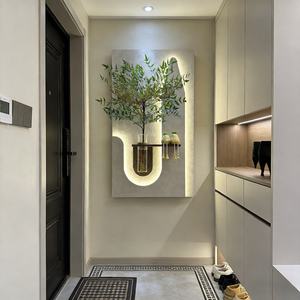 Arte Mural Personalizado al por Mayor, Pintura en Relieve 3D Pintada a Mano, Pintura Decorativa para Porche, Pintura de Piedra Arenisca con Plantas, Decoración del Hogar con LED - Product Image 6