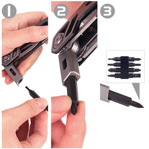 Pince <span class=keywords><strong>multifonction</strong></span> professionnelle en acier inoxydable, <span class=keywords><strong>outil</strong></span> de poche EDC pour le camping, la survie en plein air et les réparations DIY - Product Image 5
