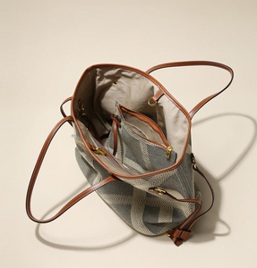 Nueva bolsa de lona informal y a la moda, bolso de gran capacidad para mujer, nueva bolsa de viaje de estilo minimalista, bolsa de fitness - Product Image 6