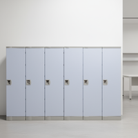 Casier intelligent TOPPLA en plastique ABS, étanche, anti-corrosion, durable, écologique, avec serrure électronique et à clé, facile à nettoyer, pour salle de sport