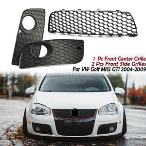 Auto Front Lower Bumper <b>Mesh</b> <b>Grill</b> Racing Grille + Fog Lamp Cover <b>for</b> VW MK5 Golf GTI Jetta GT 2005 2006 2007 2008 2009 - Product Image 1