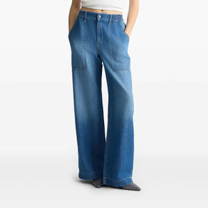 هانو جميع مطابقة عارضة المرأة عالية الخصر الجينز مستقيم تنفس الأزرق الدنيم حجم 28-36 الظلام نحيل تناسب الشارع الشهير فضفاضة الصيف - Product Image 1