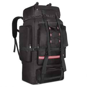 Sac à dos en polyester camouflage de grande capacité 130L pour hommes, tendance, pour les voyages en plein air, la randonnée, le stockage, le camping, les bagages - Product Image 6