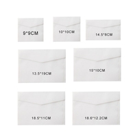 Enveloppes en papier sulfate transparentes, enveloppes claires, enveloppes en papier translucide blanc pour cartes d'invitation de fête, envois de factures