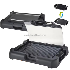 ANWELL Meilleure <span class=keywords><strong>presse</strong></span> à <span class=keywords><strong>panini</strong></span> électrique multi-plaques pour la maison, grill avec plaques amovibles, tout-en-un, gaufres, œufs, petit-déjeuner rapide à la maison - Product Image 2