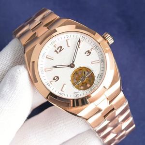 Montre mécanique de luxe pour hommes, haut de gamme, originale, de haute qualité, bracelet en cuir de crocodile, étanche, automatique - Product Image 2