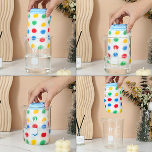 Polka Dot Dishcloth Rectangle Lint Free Absorbent Cleaning Towel For Kitchen Pots And Pans - Product Image 1