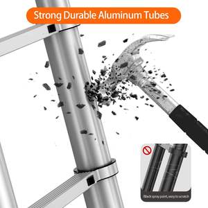 MEANFUN Hersteller MF-TLA440 3,2m Aluminium Teleskopleiter 15 Stufen 150kg Tragfähigkeit - Tragbare Ausziehleiter für den Heimgebrauch - Product Image 4