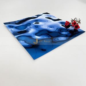 Plaque en acier inoxydable 304 316 pour la décoration de la pièce, estampillée effet vague d'eau, avec services de pliage, découpe et soudage - Product Image 3