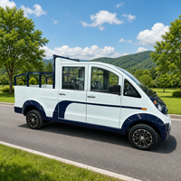 Voiture utilitaire électrique de patrouille 6 places 72V avec frein à disque pour usage en station balnéaire, hôtel, communauté et campus