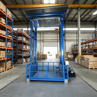 Ascenseur de fret hydraulique pour entrepôt, petit élévateur de marchandises avec capacité de charge de 300 à 5000 kg, télécommande électrique, alimentation CA