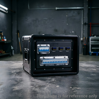 Caja de Distribución de Energía Industrial Compacta y Portátil de 15x16A 1x32A con Medidor Digital Doble para Iluminación/Sonido de Escenario, Resistente a la Intemperie IP55