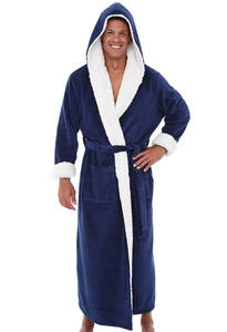 Abito da <span class=keywords><strong>uomo</strong></span> stile di vendita caldo autunno inverno a maniche lunghe accappatoio con cappuccio <span class=keywords><strong>pigiama</strong></span> da donna - Product Image 3