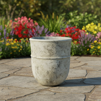 Jardinières en ciment nordiques pour l'extérieur et l'intérieur, style minimaliste écologique, pot de fleurs pour jardin et utilisation en centre commercial