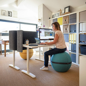 <span class=keywords><strong>Chaise</strong></span>-ball ergonomique de conception coréenne avec sangle fixe pour la <span class=keywords><strong>posture</strong></span> et le fitness - Product Image 4