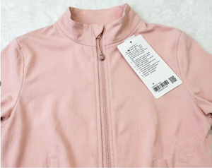 Veste <span class=keywords><strong>Lulu</strong></span> pour femme, coupe ajustée, séchage rapide, col court, pour le fitness, la course à pied, le yoga, vêtements d'extérieur - Product Image 1