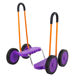 Vélo d'équilibre pour enfants, 4 roues, pneus en plastique et caoutchouc, pour enfants de 4 à 6 ans, équipement d'entraînement et d'exercice - Product Image 1