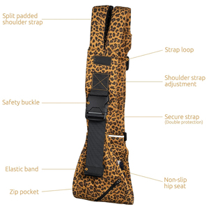 Marsupio Porta Bebè Antiscivolo Morbido Fascia Porta Bebè Marsupio per Bambini - Product Image 6