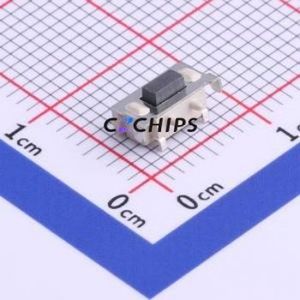 TS-1112E-T26 Tactile Switch SMD Switch Single Pole Single Throw Rectangle Button 2.6N Horizontal Mount - Product Image 1