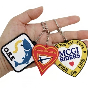 Llavero de PVC Suave de Alta Calidad en Forma de Corazón, Fabricante Mayorista, Llaveros de Silicona de Goma Suave de PVC 2D 3D Personalizados Baratos - Product Image 1