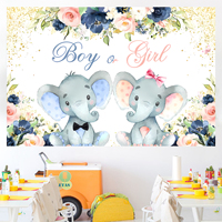 Spanduk Latar Belakang Pesta Pengungkapan Jenis Kelamin Bayi Motif Gajah Bunga Apa Jenis Jenis Bayi yang Akan Lahir? Latar Belakang Gajah Pink atau Biru