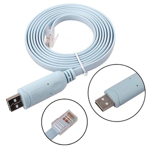 Màu xanh phẳng FTDI cáp USB để RJ45 8P8C hỗ trợ OEM ODM - Product Image 6