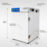 Incubateur à cellule de dioxyde de carbone de type XINYUE HWJ/HAJ : Durable, affichage numérique avec capteur de CO2, revêtement intérieur en acier inoxydable 304.