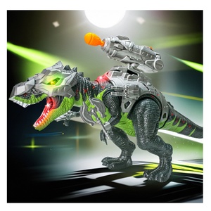 KK Nouveau Dinosaure Mécanique Télécommandé Tyrannosaurus Rex avec Pulvérisation de Brume et Lumière, Jouet Dinosaure RC Marchant, Agitant et Tirant des Balles, Cadeau pour Enfant - Product Image 4
