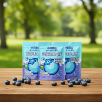 Bonbons pressés sans sucre saveur myrtille de qualité supérieure, en forme de boule, friandises fruitées et sucrées, bonbons santé pour la vente en gros