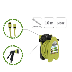 Fabricante 10m 32FT Carrete <span class=keywords><strong>de</strong></span> tubo <span class=keywords><strong>de</strong></span> manguera montado en la pared Carrete <span class=keywords><strong>de</strong></span> manguera <span class=keywords><strong>de</strong></span> jardín para regar Balcones <span class=keywords><strong>de</strong></span> jardín - Product Image 4