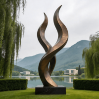Sculpture abstraite moderne adaptée à une utilisation en extérieur et aux halls d'hôtels