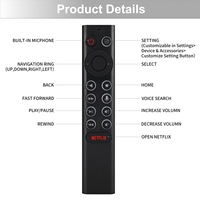 Télécommande vocale de haute qualité avec fonction de rétroéclairage, adaptée au décodeur NVIDIA Shield TV Pro (modèles 2015/2019)