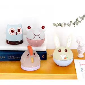 1 hours Fixed Time and Set Time Reminder Function egg timer Four cute cartoon animal shape kitchen timer