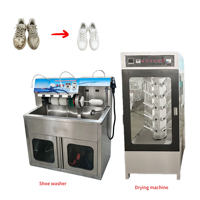 Lave-chaussures professionnel en acier inoxydable avec fonction vapeur et séchage pour chaussures et baskets de haute qualité