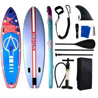 Planche de paddle gonflable portable et écologique en Drop Stitch pour la navigation sur les lacs et les rivières avec système à 3 ailerons – Vente en gros
