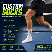Chaussettes de sport personnalisées OEM pour équipes, respirantes, en coton tricoté doux, couleur blanc uni, pour la course et le basketball, avec logo