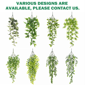 Plantes de vigne murales d'extérieur suspendues <span class=keywords><strong>en</strong></span> <span class=keywords><strong>plastique</strong></span> Tizen <span class=keywords><strong>Feuillage</strong></span> artificiel - Product Image 4