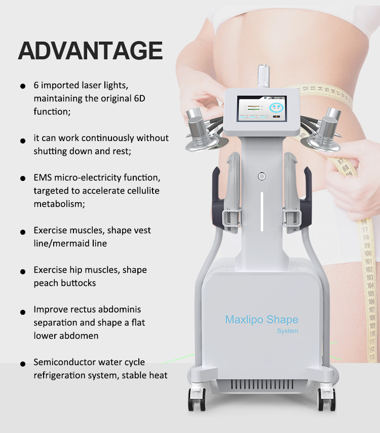 6D Laser 2 In 1 Lipo Beauty Salon Body Sculpting Machine Fast Loss