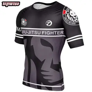 Personalizzazione confortevole Jiu Jitsu Gi No Rashguard Bjj manica corta Bjj Nogi Guard