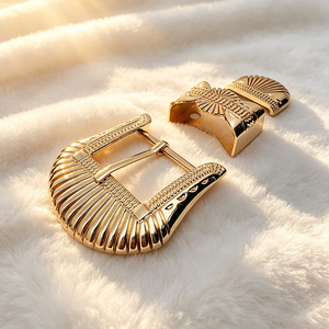 Productos Personalizados en Oferta, Hebilla de Cinturón de Metal de 30 mm con Patrón Vintage, Hebilla de Cinturón de Tres Piezas, Accesorios para la Cintura - Product Image 2