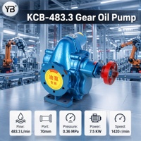 KCB 483.3 Selbstansaugende Zahnradölpumpe 483,3 LPM 0,36 MPa 7,5 KW Kohlenstoffstahl-Zahnradölpumpe mit Motor