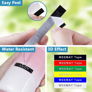 Weemay-Reemplazo de <span class=keywords><strong>cinta</strong></span> de etiquetas Compatible con Dymo 1610/12965/1540 Motex E101, 6mm x <span class=keywords><strong>3m</strong></span>, Color en relieve 3D - Product Image 5