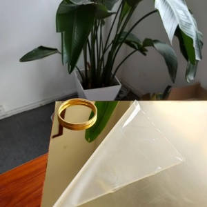 Chinaplas Acrylic Hộp plinth đứng tùy chỉnh kích thước vàng gương Acrylic Hộp hiển thị - Product Image 4